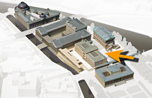 3D-Ansicht der Berliner Museumsinsel