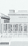 View of the Pergamon Museum with the plan of the 4th wing 