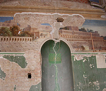 Remains of the original paintings in the "Neue Museum"