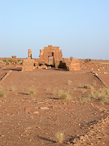 View of the Amun Temple with reerected rams