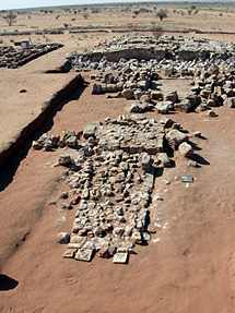 Temple complex 200 with altar in the forground, temple in the background